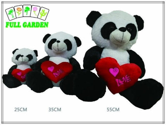 Peluche Panda Con Cuore 25cm