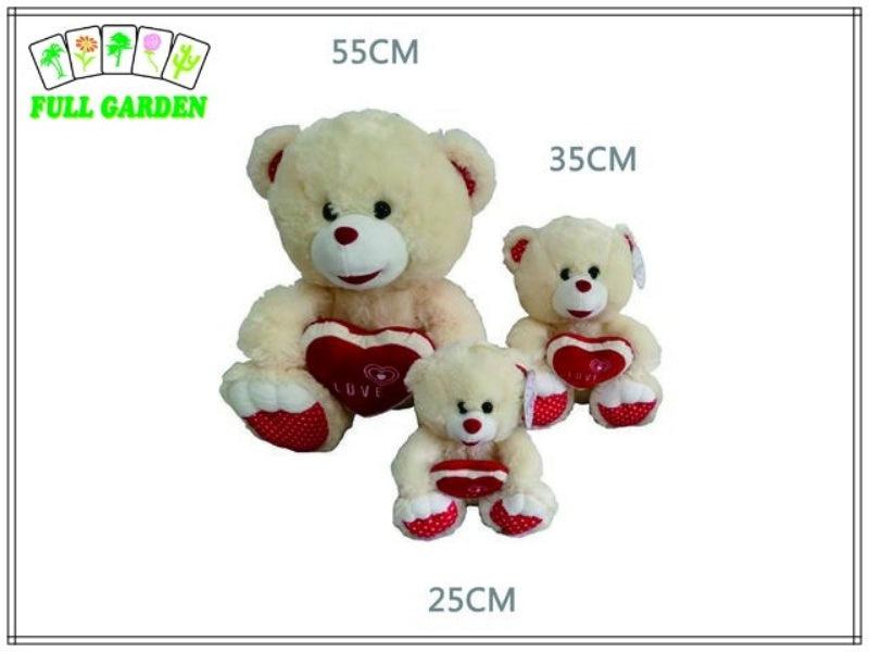 Peluche Orso Con Cuore Love 25cm