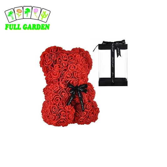 Teddy Con Fiocco 25cm Rose Rosse C/scatola