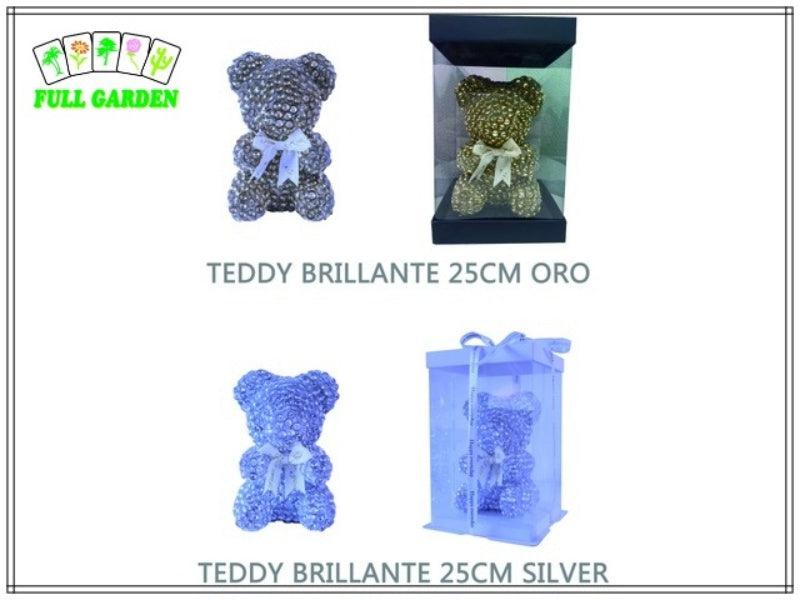 Teddy Brillante Oro 25cm Con Scatola/fiocco